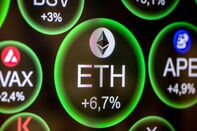 An Ethereum logo