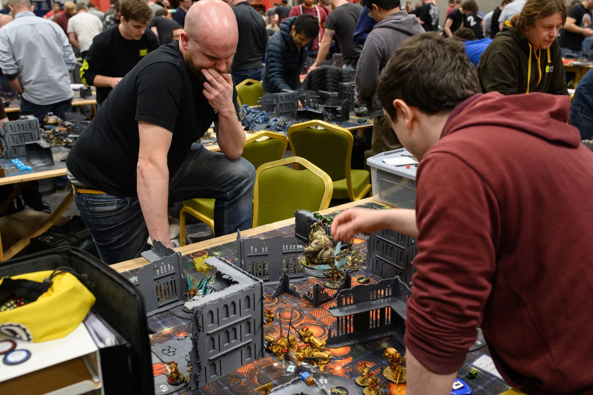 Players compete in a Warhammer Team Tournament in Northampton, UK.&nbsp;