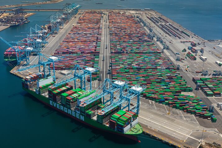 The Port Of Los Angeles Ahead Of Trump's Tariff Deadline