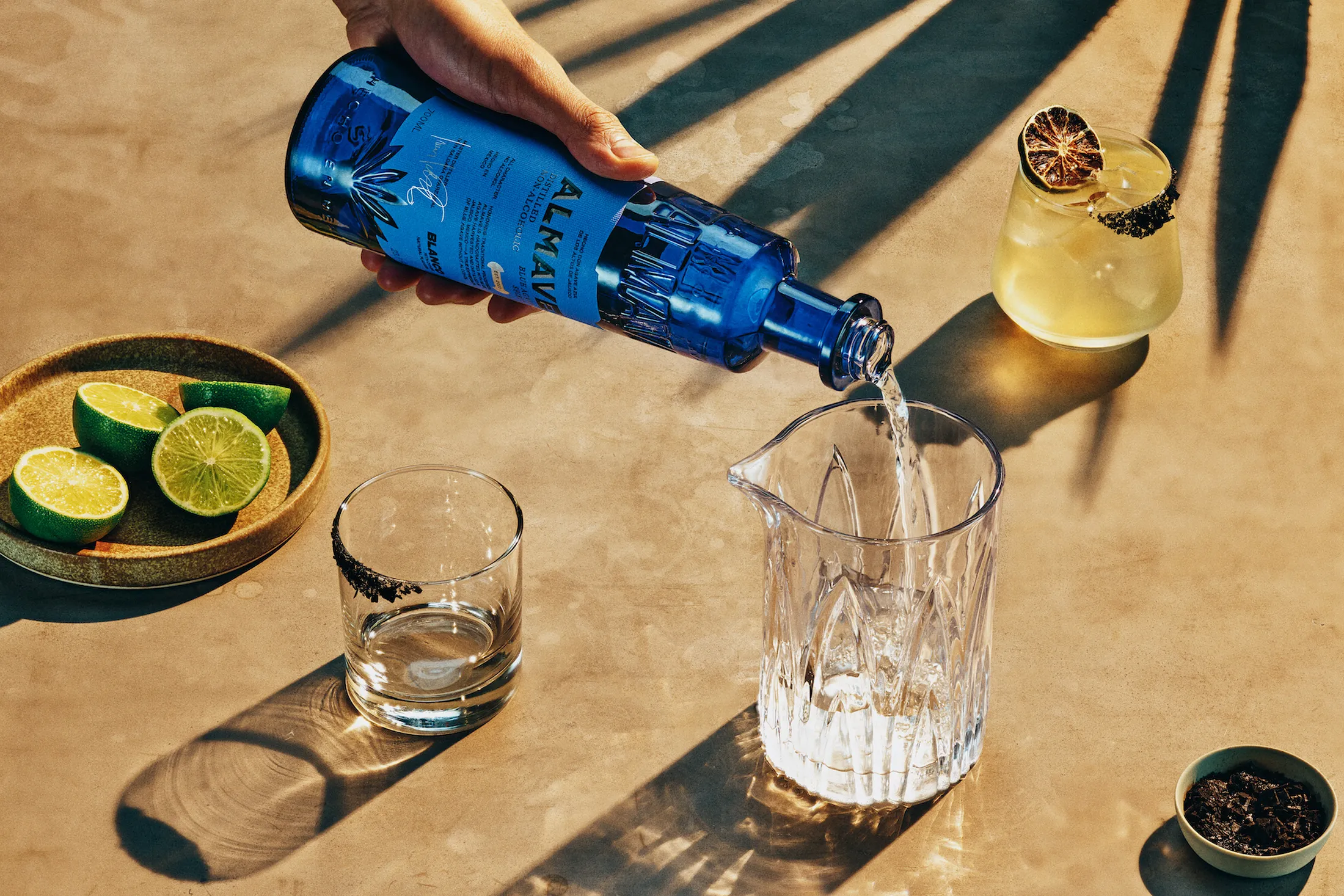 F1 star Lewis Hamilton is backing the zero-alcohol Almave Blanco tequila alternative.