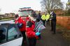 Emergency service workers prepare for a door-to-door Covid-19 mass testing operation in Maidstone, U.K., on Feb. 2.