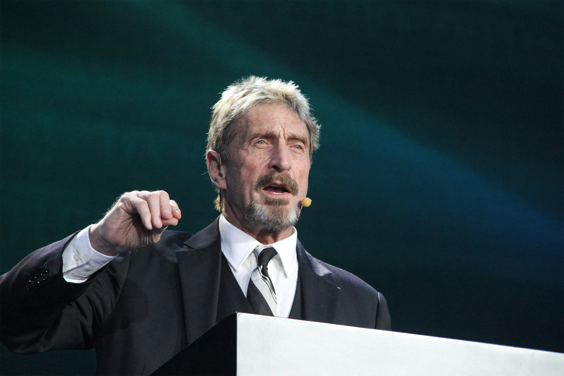 John McAfee's Run for President Sparked Crypto Business Idea - Bloomberg