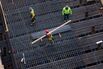 Workers at a construction site in New York. 