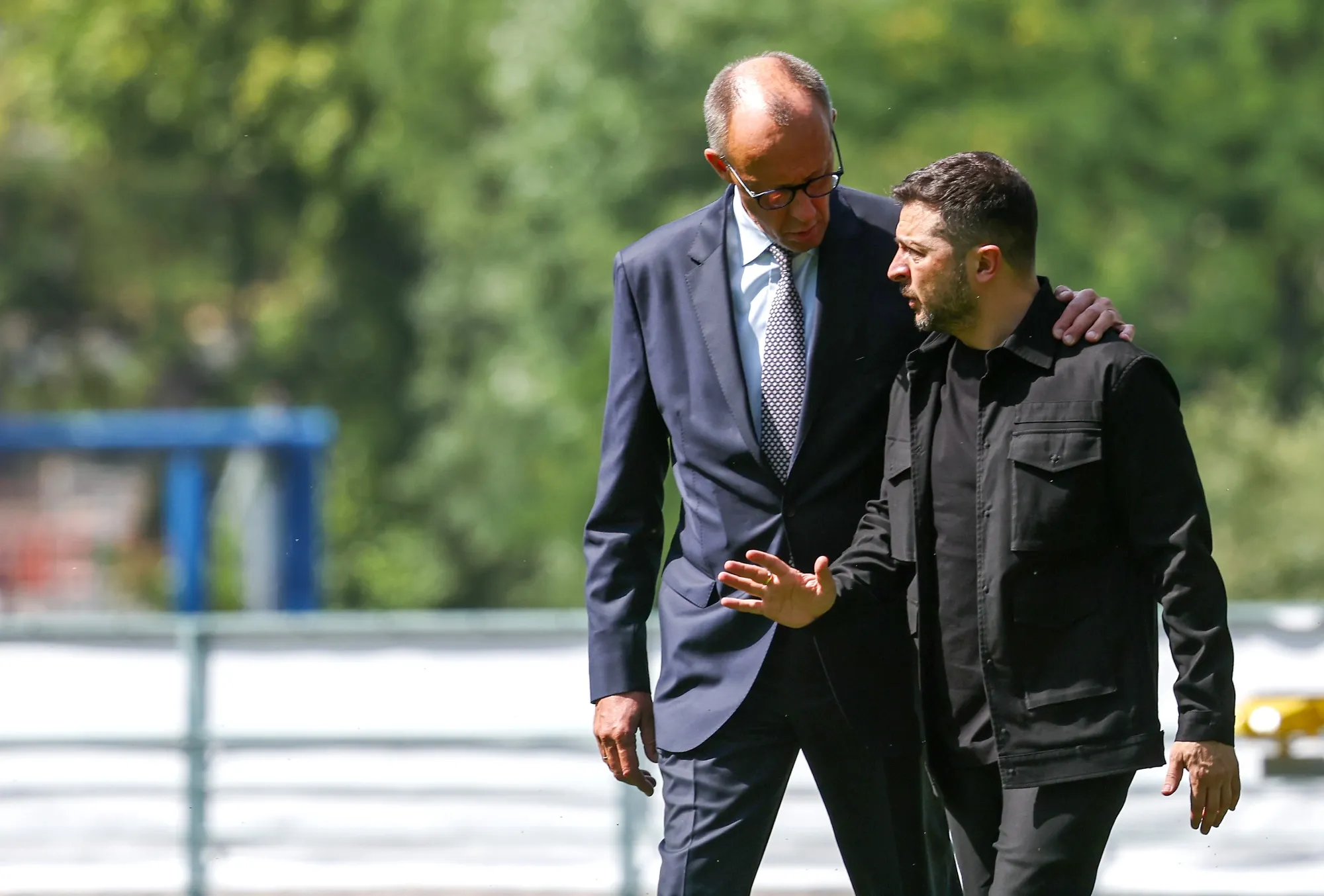 Friedrich Merz and Volodymyr Zelenskiy