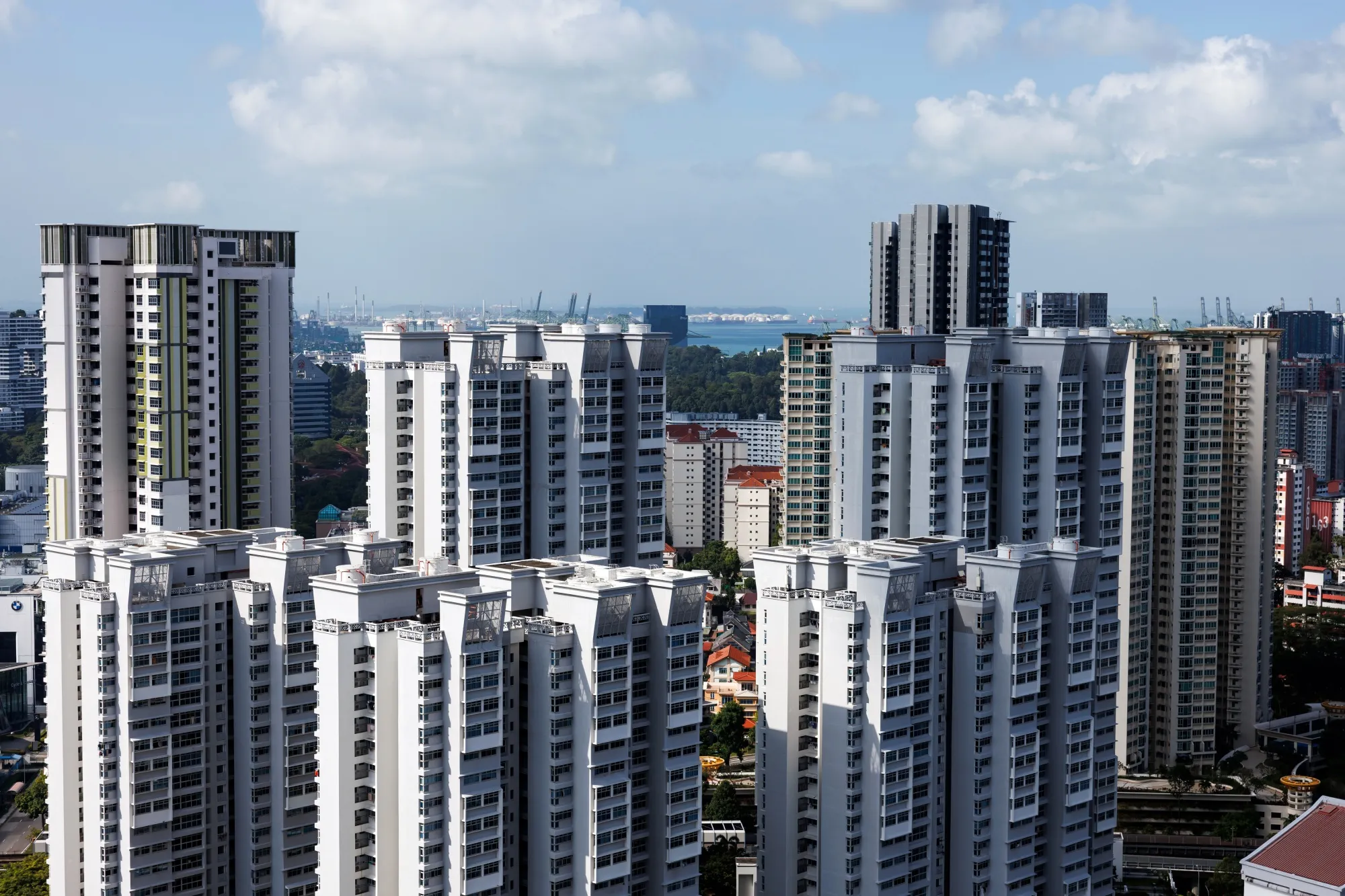 Residential buildings in Singapore.