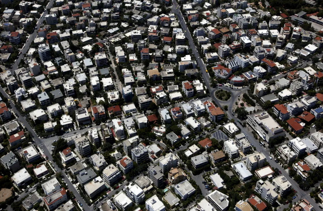 Residential and commercial property in the city of Athens, Greece.