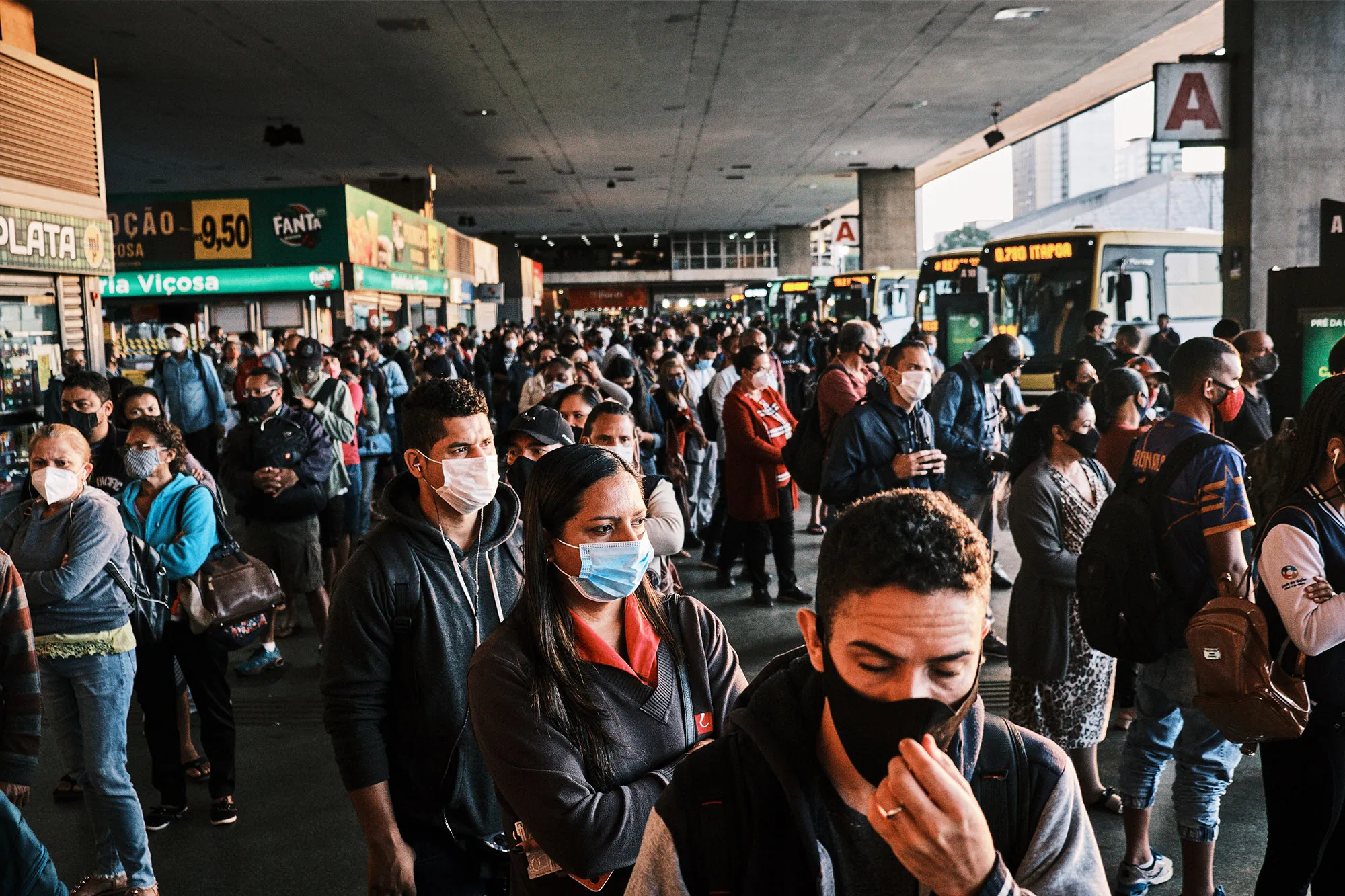 Commuting in Brasilia As Coronavirus Surges