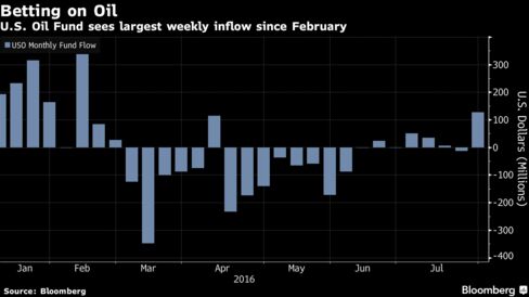 Вложения в крупнейший нефтяной ETF выросли максимально за полгода