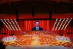 Xi Jinping’s image at a celebration of the Chinese Communist Party’s centenary.