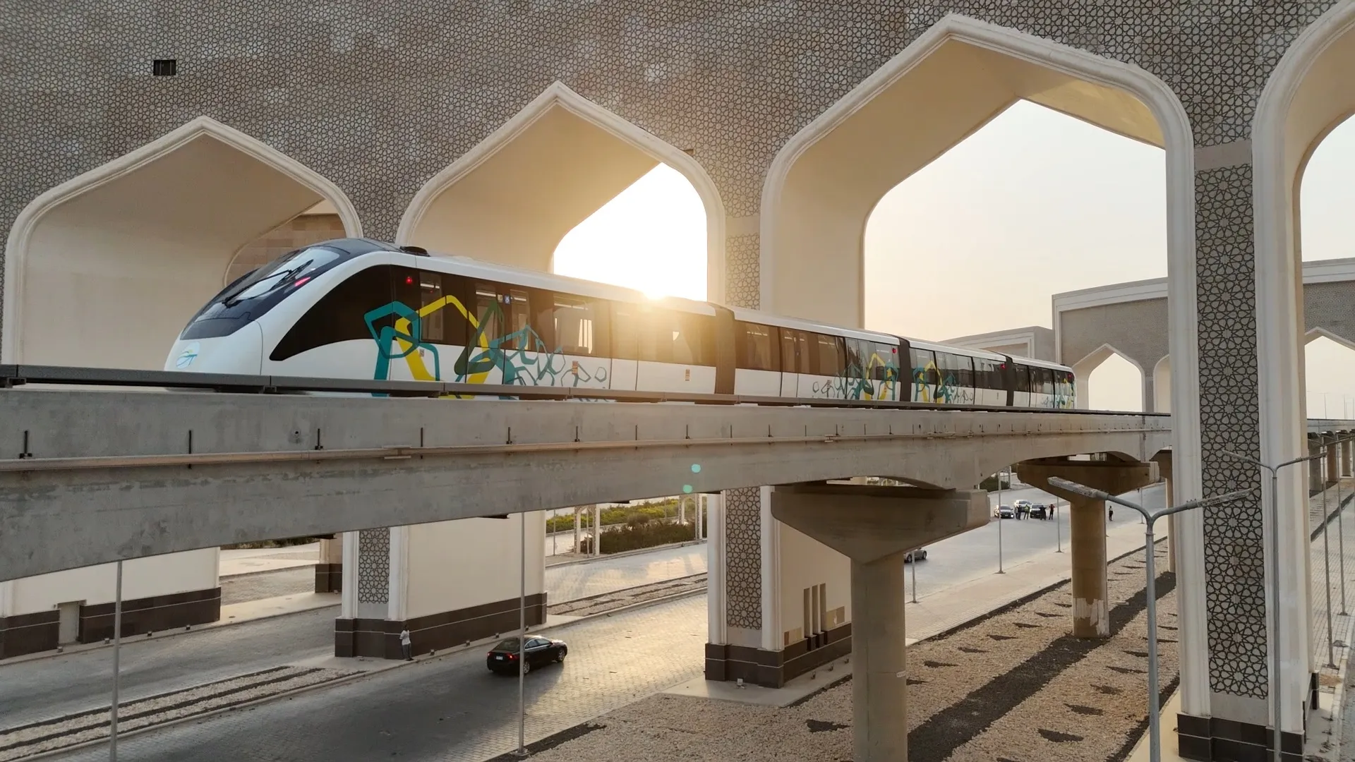 Built by a consortium of&nbsp;Alstom SA, Arab Contractors and&nbsp;Orascom Construction Plc, the monorail has been in the works for almost seven years.