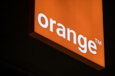 An Orange SA logo. 