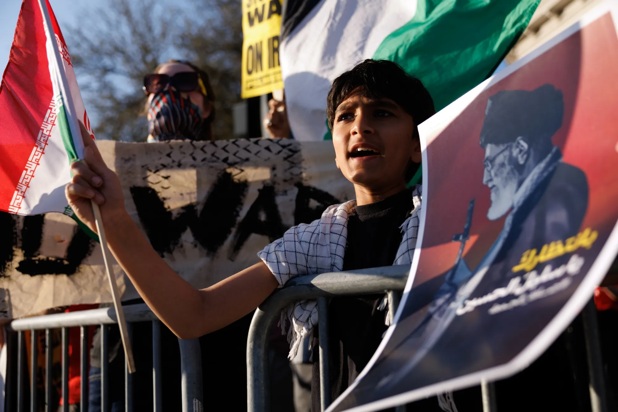 米テキサス州ヒューストンでのデモ