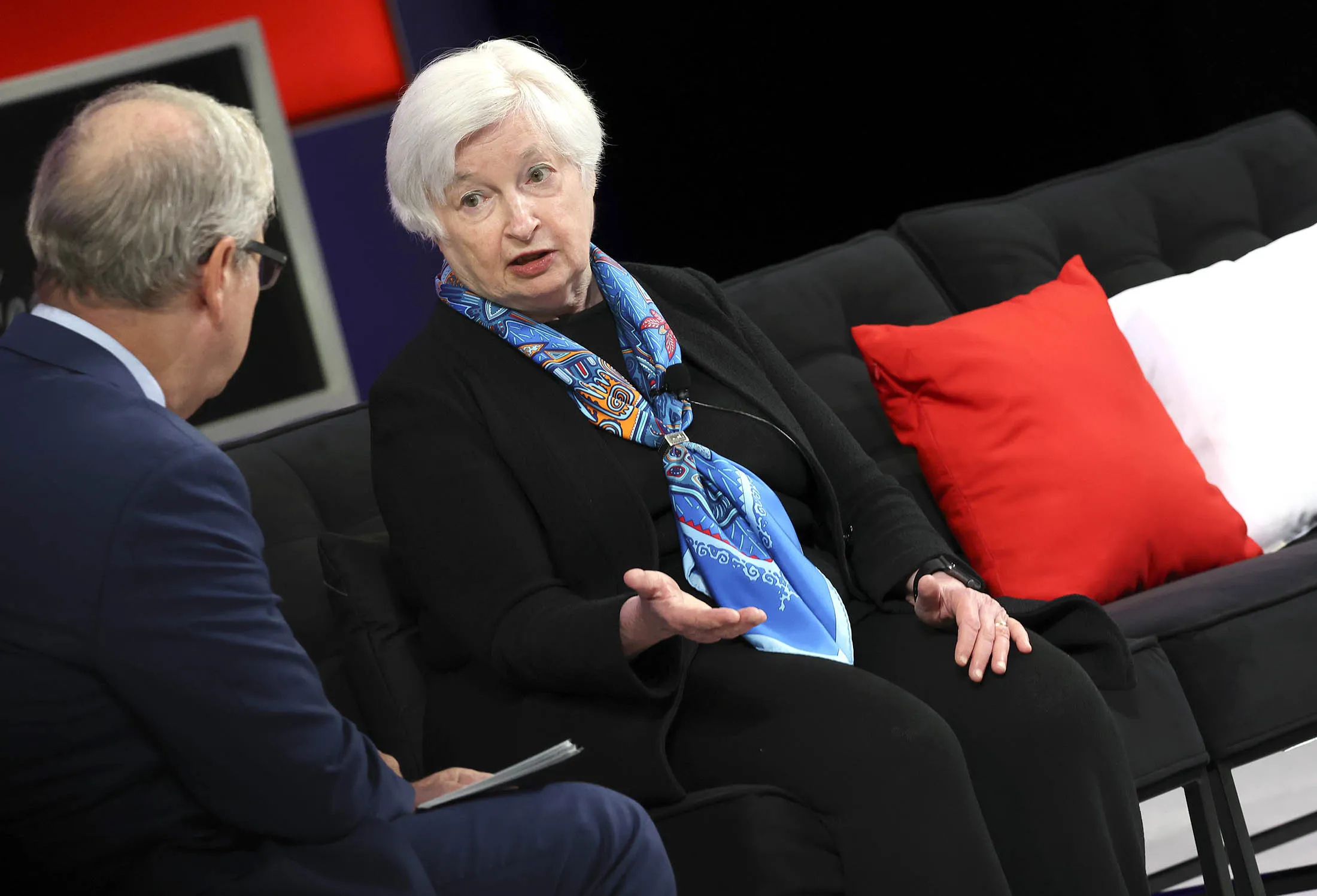 Treasury Secretary Janet Yellen&nbsp;at the Atlantic Festival on Sept. 22.