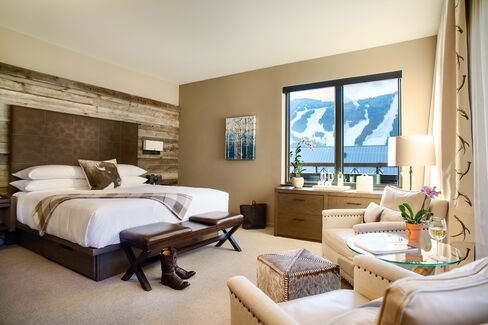 A suite with alpine views at Hotel Jackson.