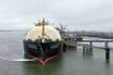 An LNG tanker docked at Grain terminal on March 7.