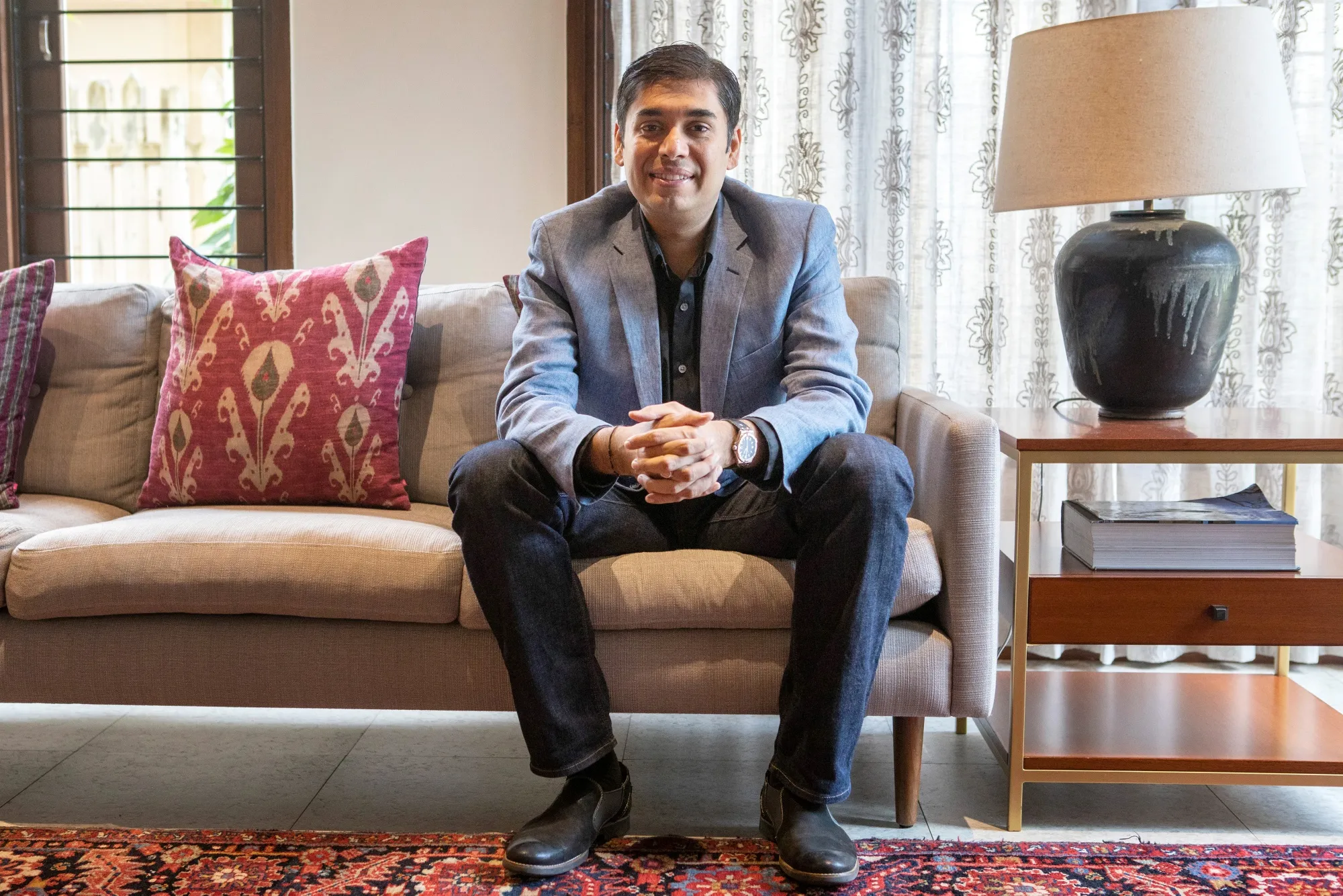 Naveen Tewari, co-founder and chief executive of InMobi Ltd., poses for a photograph in Bangaluru, India, on Saturday, July 11, 2020.