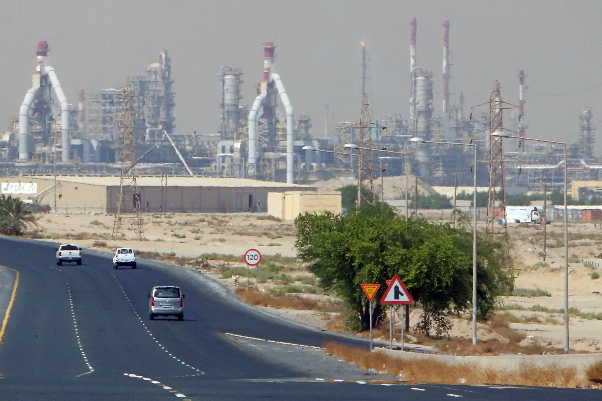 The Al-Ahmadi oil complex, south of&nbsp;Kuwait.