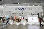 HAIKOU, CHINA - APRIL 06: Workers set up Coty Inc. exhibition booth at Hainan International Convention and Exhibition Center, the venue for the 3rd China International Consumer Products Expo, on April 6, 2023 in Haikou, Hainan Province of China. The 3rd China International Consumer Products Expo will be held on April 11-15 in Haikou. (Photo by Zhang Junqi/VCG via Getty Images)