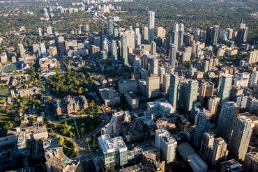 The Toronto skyline.