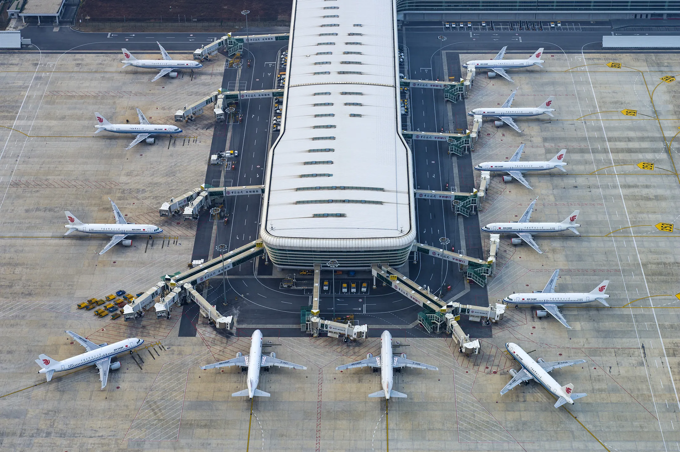 The Wuhan Tianhe International Airport in Wuhan in central China's Hubei province on Jan. 29.