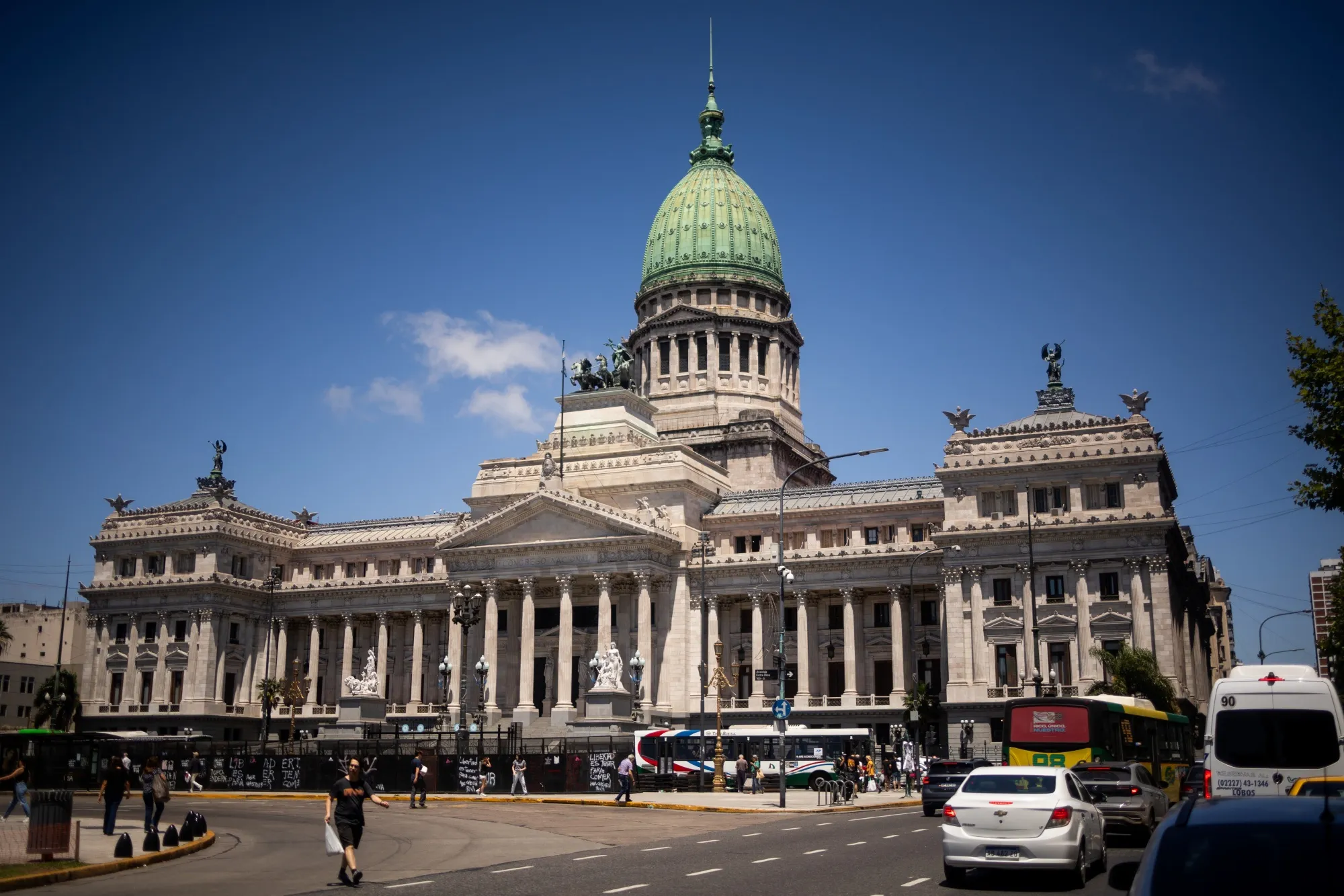 The National Congress building in Buenos Aires.