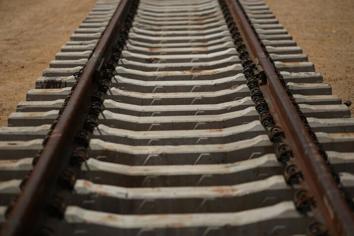 Rail tracks. 