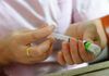 This photo taken on July 24, 2018 shows a nurse preparing a vaccination shot at the local disease control and prevention center in Jiujiang in China's central Jiangxi province. - China's drug regulator said it has launched a nationwide inspection of vaccine production as authorities step up the response to a fraud case that has re-ignited public fears over the safety of the country's medicines. (Photo by - / AFP) / China OUT (Photo credit should read -/AFP/Getty Images)