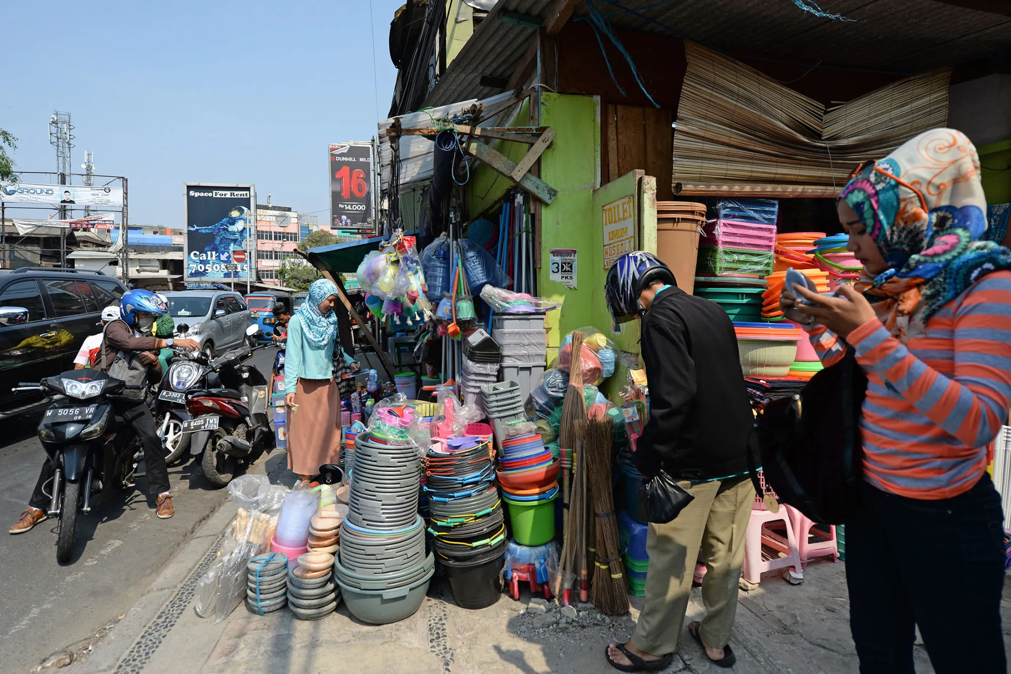 A market stall in Jakarta, Indonesia, on Oct. 19, 2014.
