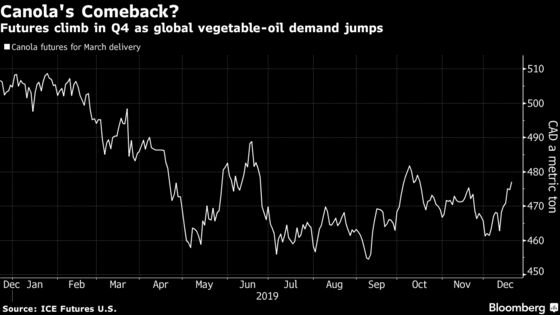 Edible Oil Rush Saves Canola From Trade Distress in ‘Crazy Year’