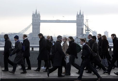 U.K. Financial Firms May Cut Extra 45,000 Jobs, CBI Survey
