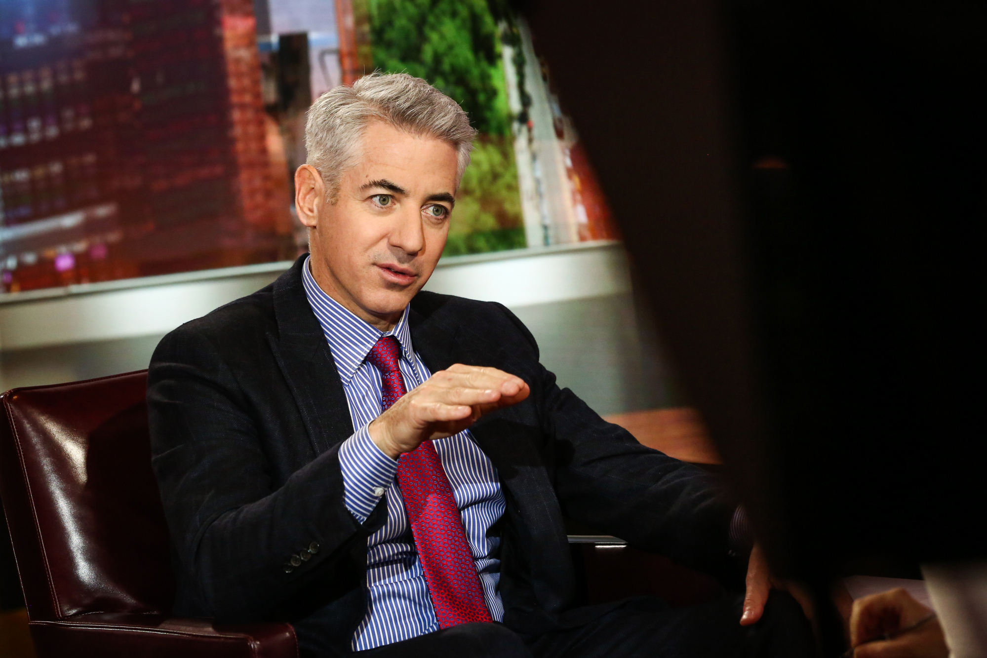 Bill Ackman speaks during an interview on Bloomberg Television.
