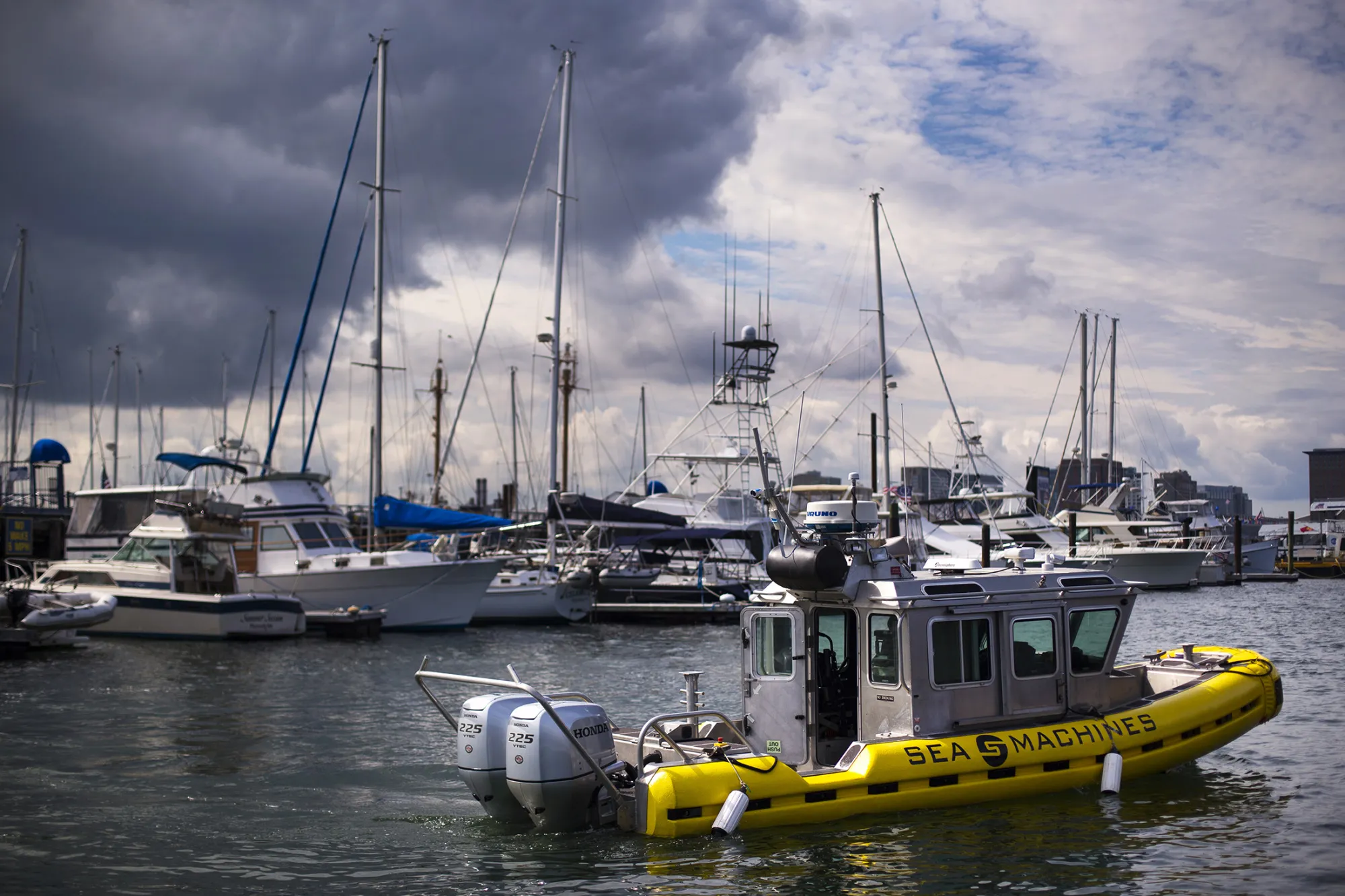 Sea Machines Robotics'&nbsp;autonomous boat,&nbsp;Steadfast.