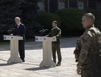 relates to NATO Chief Says Ukraine Can Still Prevail in War With Russia
