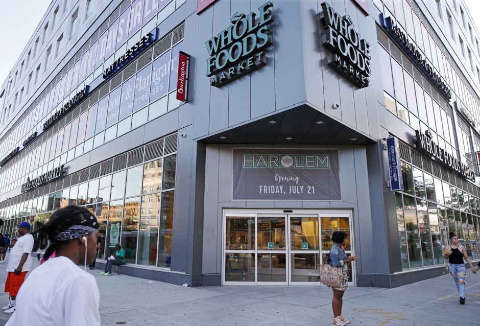 The new Whole Foods in Harlem, widely seen as a harbinger of gentrification.