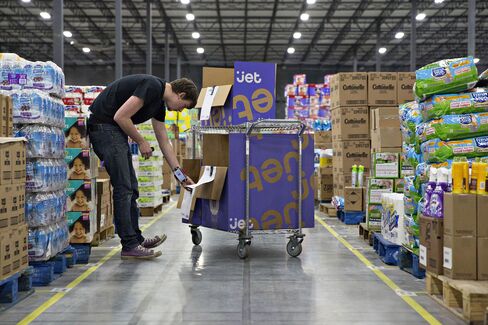 Inside a Jet.com Inc. fulfillment center in Kansas City, Kansas.