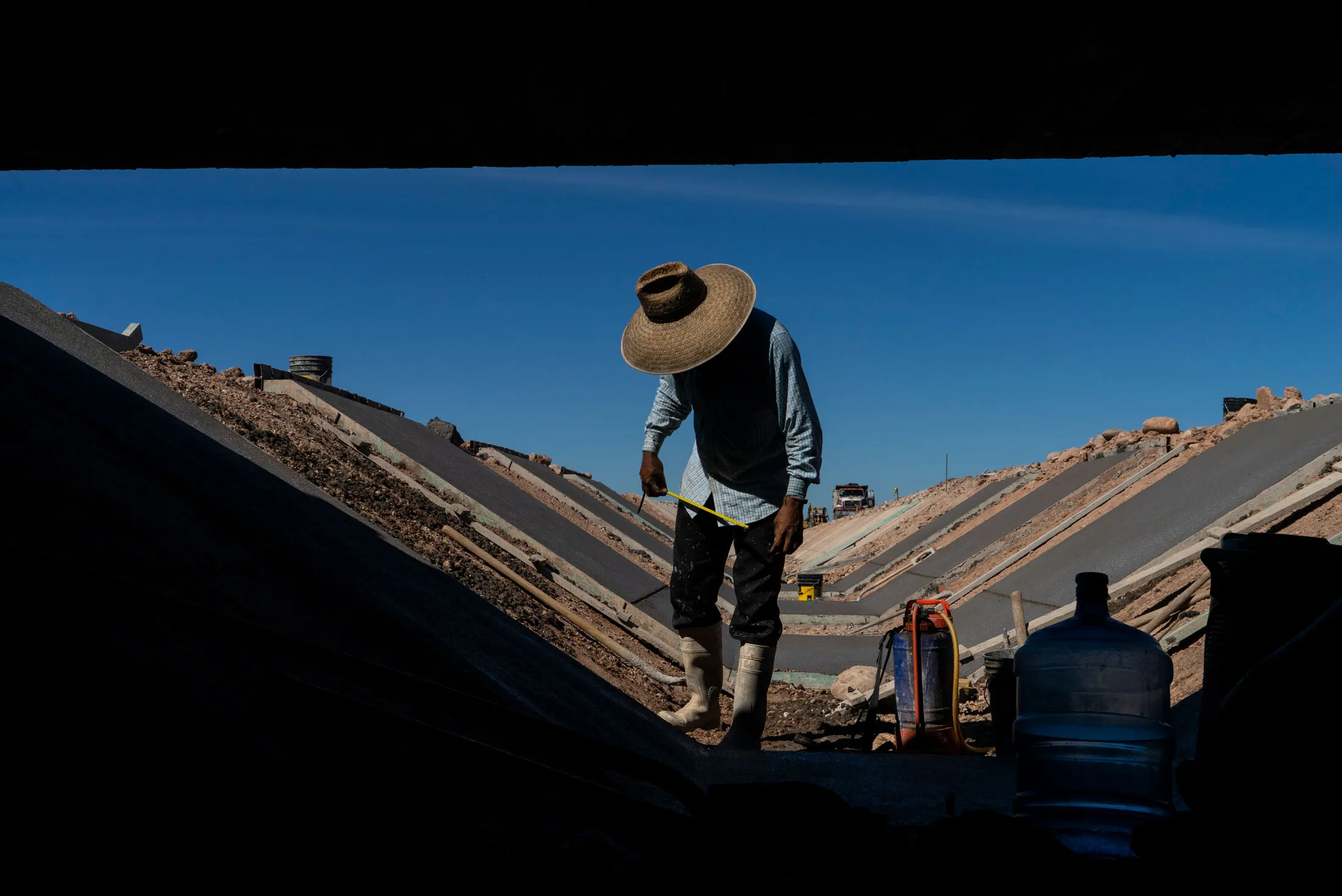 Oscar Ivan Contreras, working construction in Nayarit state, on Dec. 14.