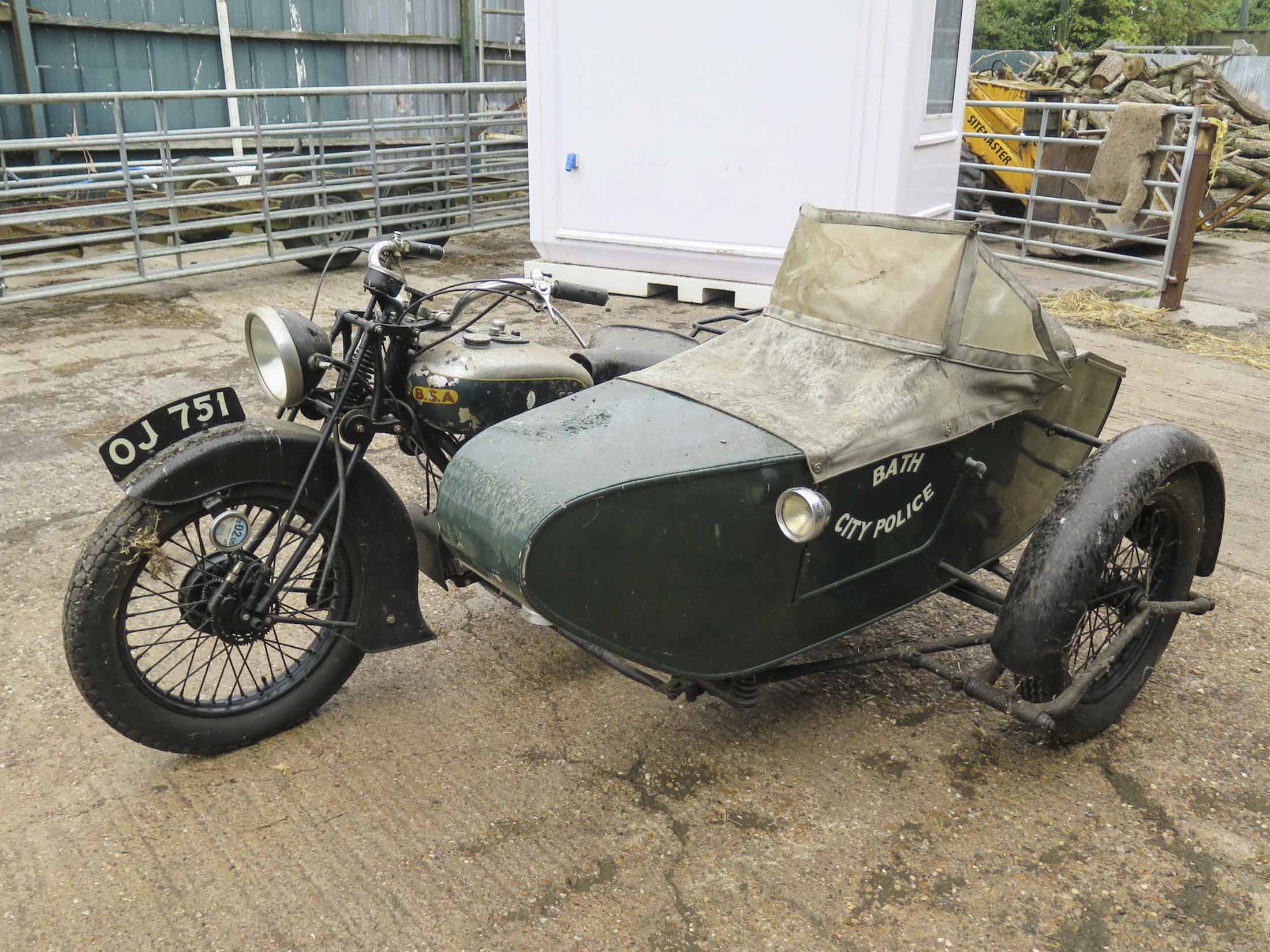 old motorcycle with sidecar for sale