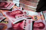 Chinese Yuan Banknotes As China Rolls Over Policy Loans With Party Congress Underway