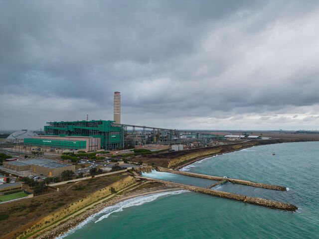 Federico II coal-fired power plant in Brindisi, Italy.
