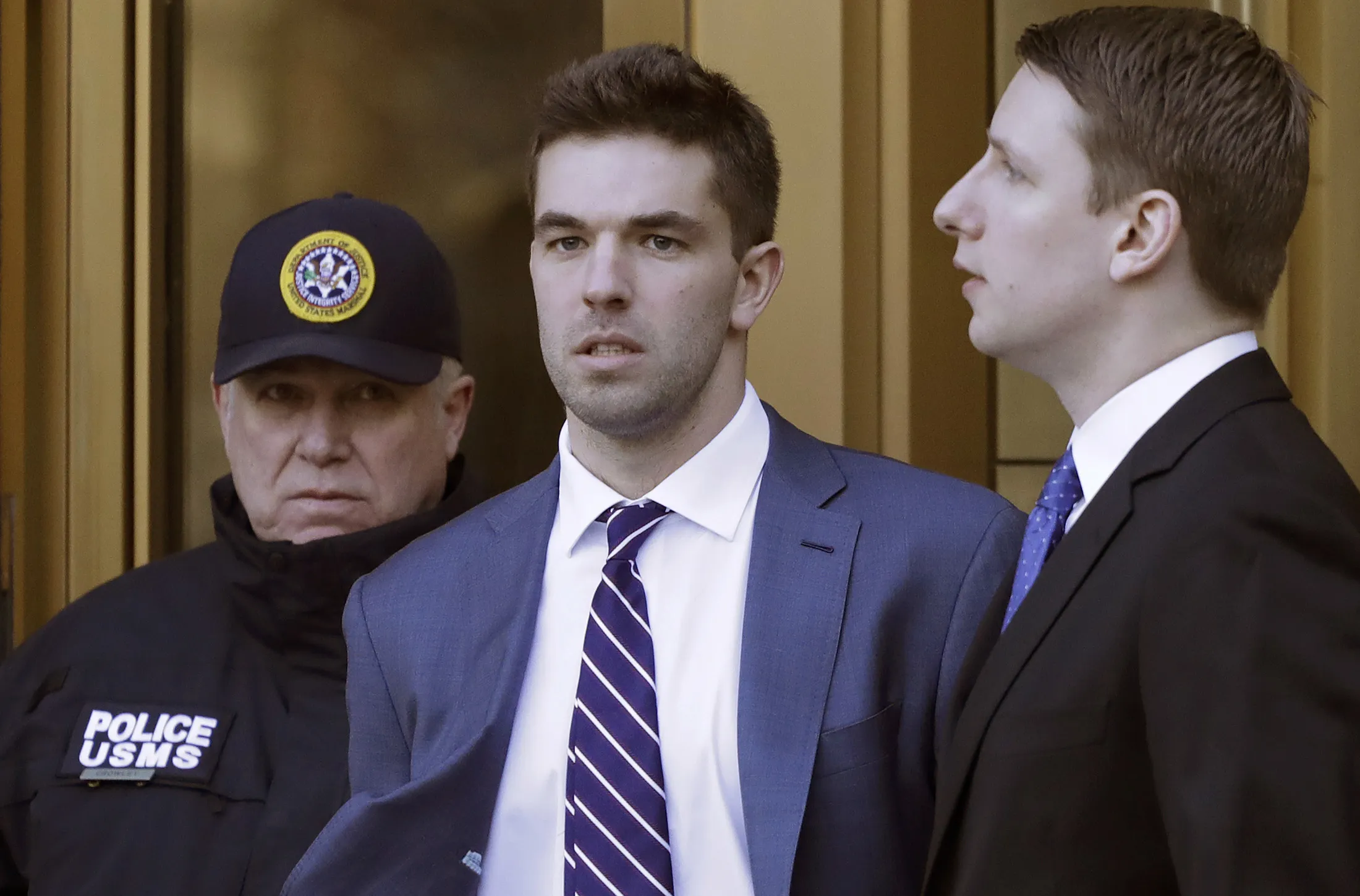 Billy McFarland leaves federal court after pleading guilty to wire fraud charges on March 6, 2018.