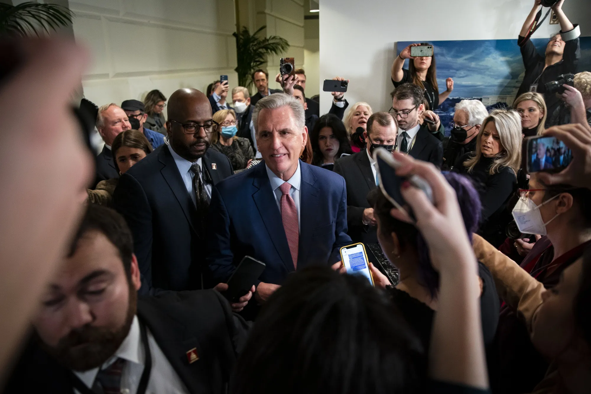Kevin McCarthy at the US Capitol in Washington, DC, on Jan. 3.