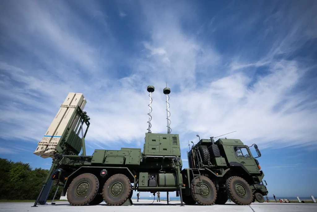 An IRIS-T air defense system from Diehl Defence.