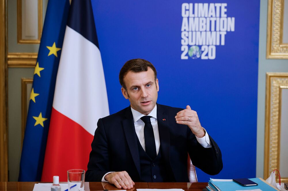 Macron Urges G 20 Big Companies To Boost Climate Reporting Bloomberg
