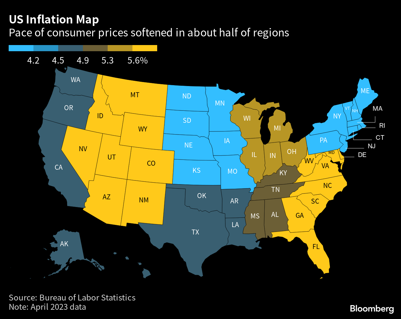 US Inflation April 2023 Where Prices Are Falling Most Bloomberg