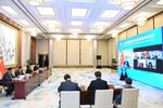 Yang Jiechi attends the 11th Meeting of the BRICS High Representatives for Security Issues via video link in Beijing.