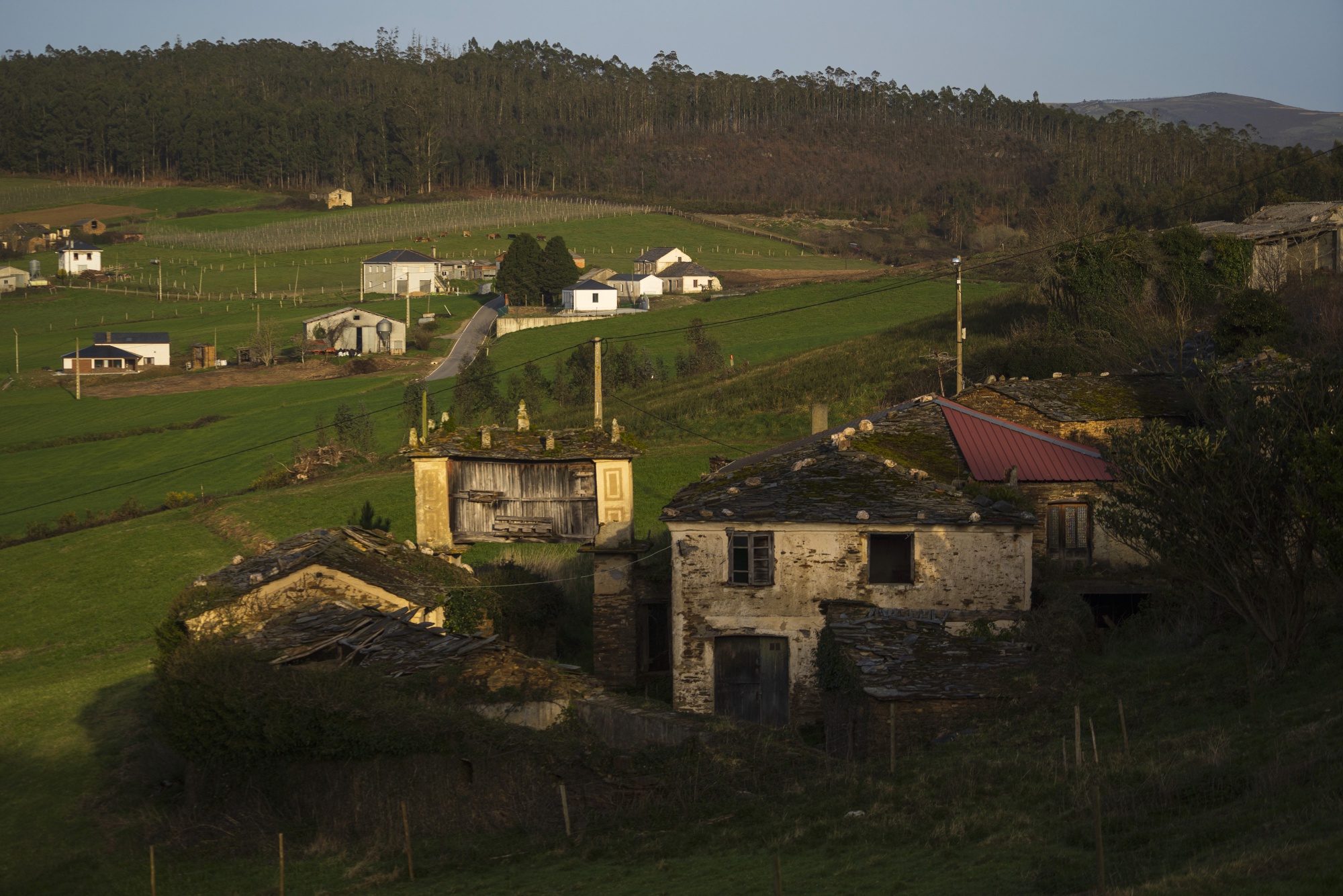 Granda, an abandoned hamlet for sale in Lugo province.