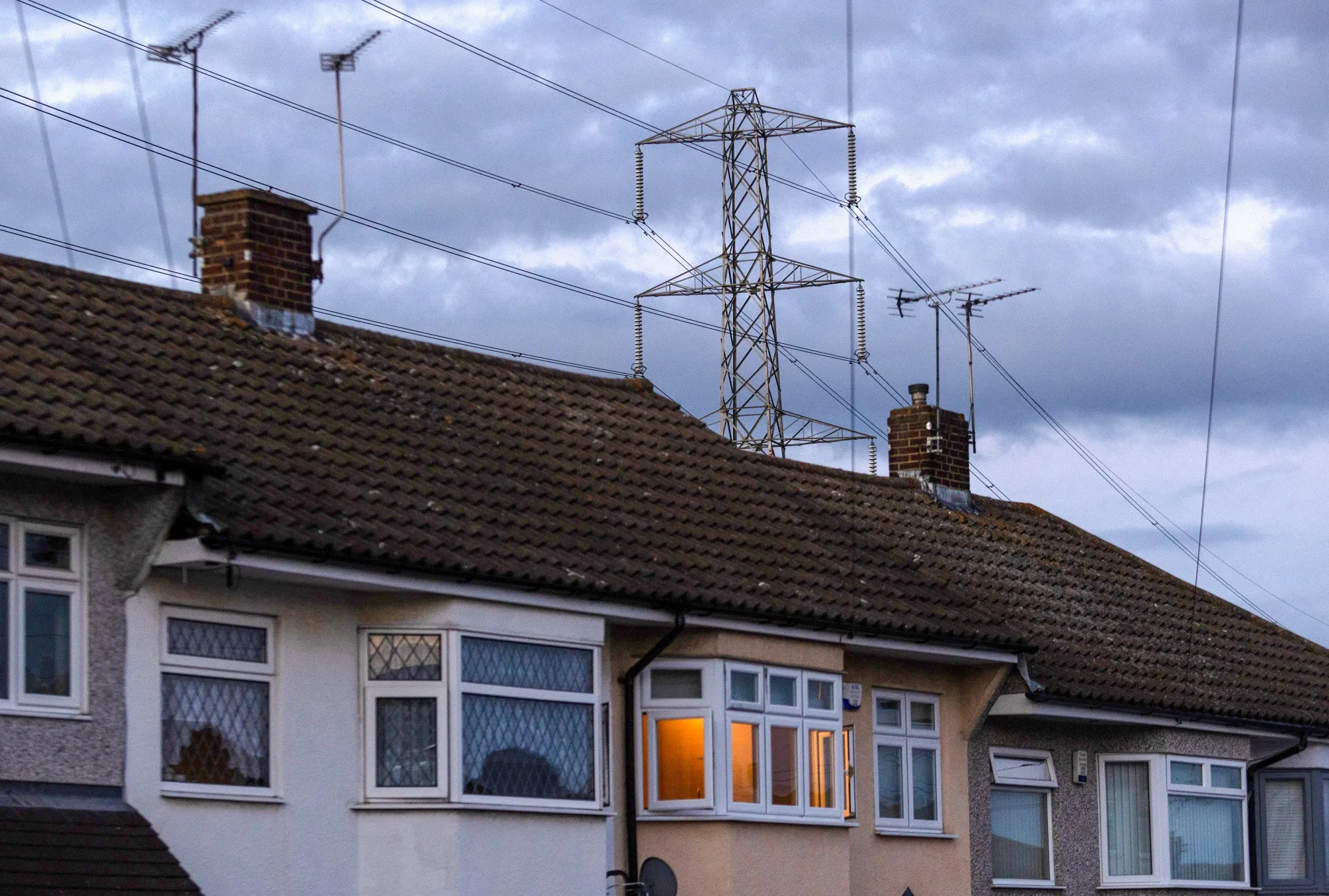 Residential houses in Upminster, UK.&nbsp;Higher prices would put even more strain on consumer bills that are already projected to reach record levels in October before rising again in January.&nbsp;