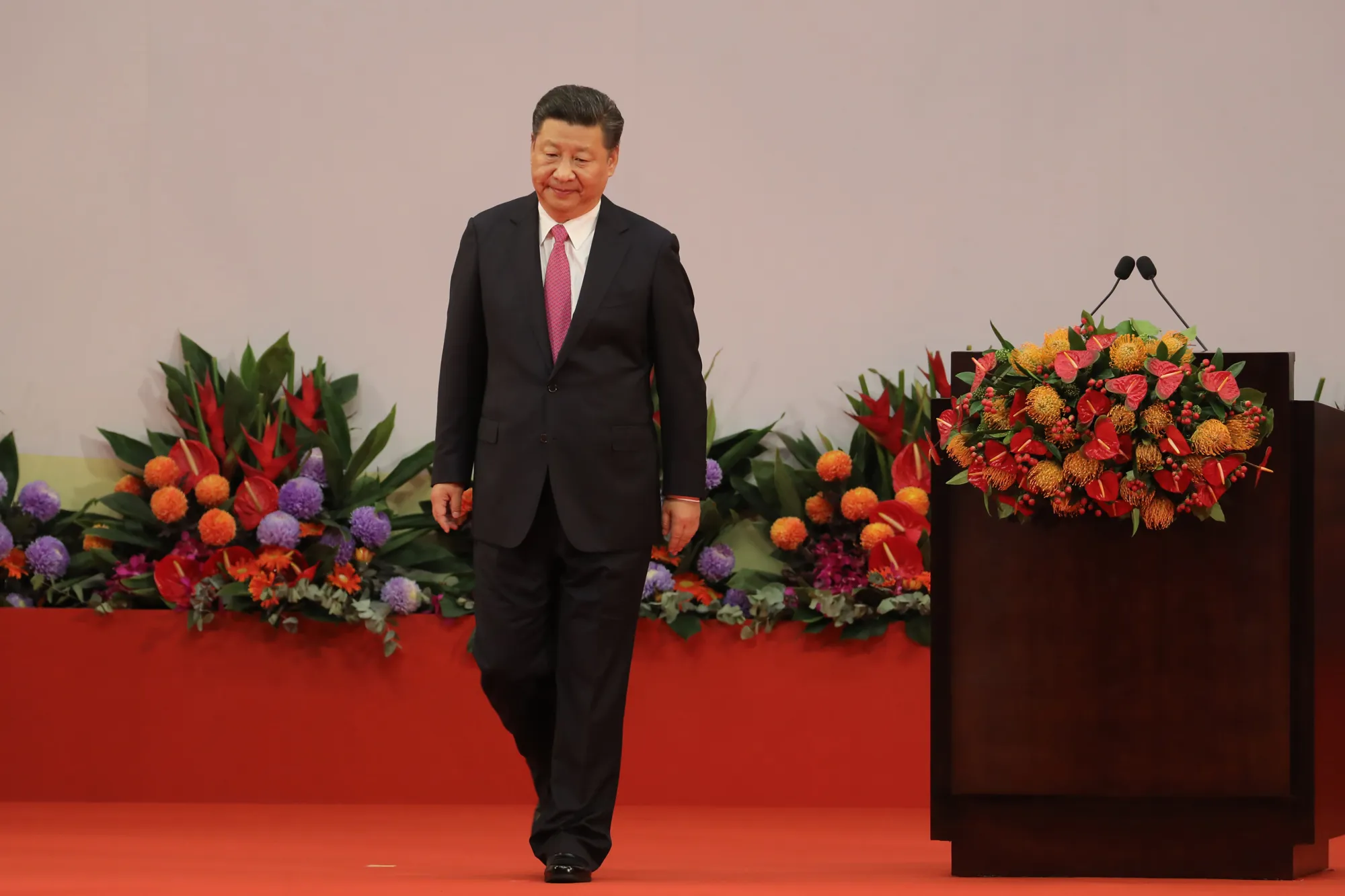 Chinese President Xi Jinping during a visit to&nbsp;Hong Kong on July 1, 2017.