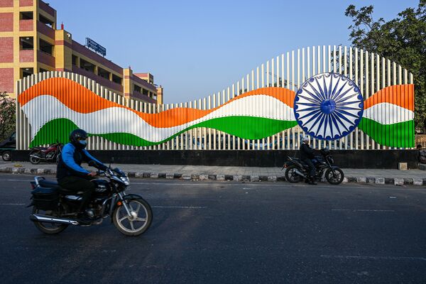 Signage Across Town for G-20 Foreign Ministers Meeting in New Delhi