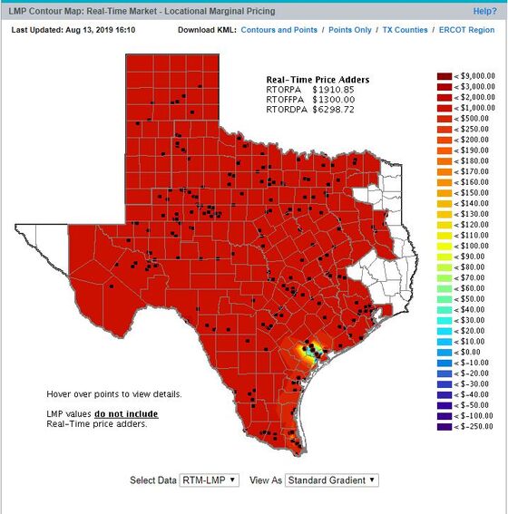 Texas Power Prices Briefly Surpass $9,000 Amid Scorching Heat